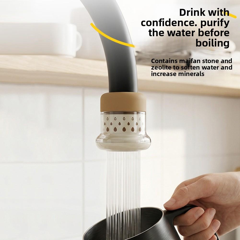 Faucet Water Filter For Kitchen Sink,Hard Water Purifier For Bathroom Faucet,Faucet Filter,Long-Lasting 320-Gallon Filter