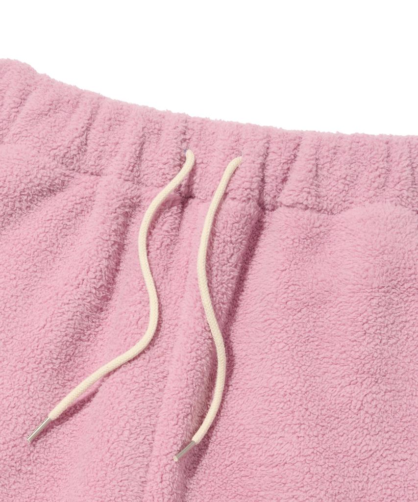 ROIDESROIS Cozy Bear Sherpa Fleece Jogger Pants (Pink)