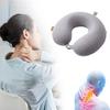 Reisekissen, Nackenstützkissen, einfarbig, extra weich, atmungsaktiv, Linderung von Müdigkeit, ergonomisches U-förmiges Nackenkissen