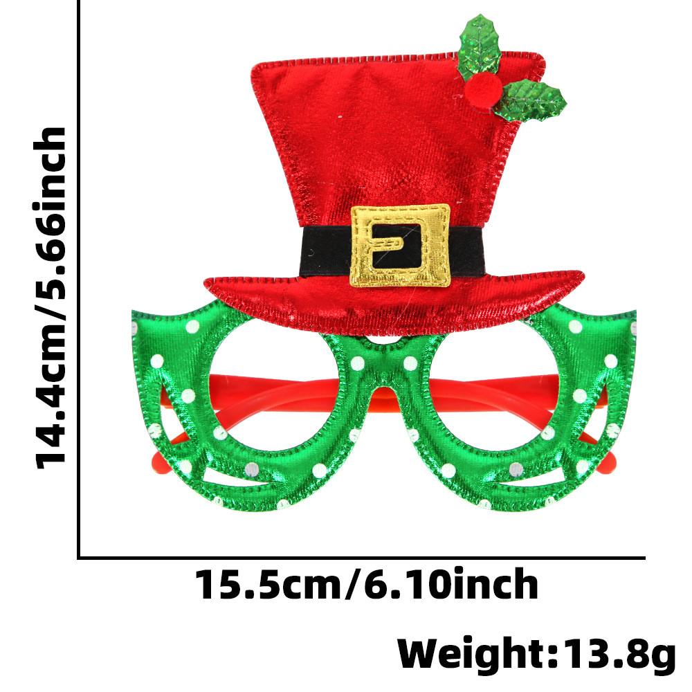 Handmade Plastic Colorful Christmas Glasses Perfect For Kids Featuring Cheerful Santa And Designs Reindeer
