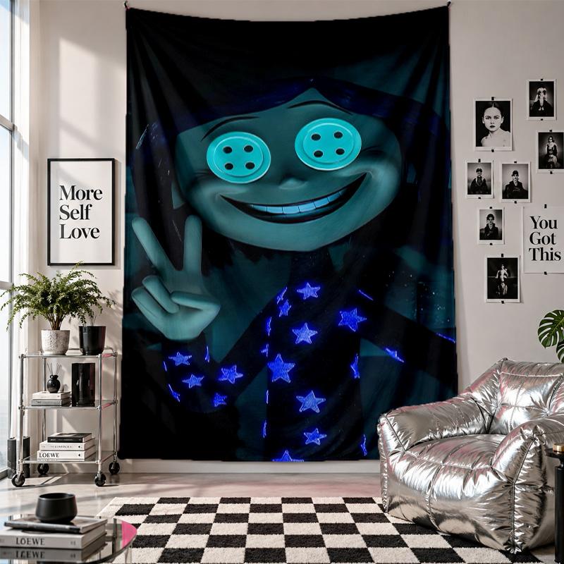 Wall TapestryCoraline Other Mother Art Hanging Cloth Decorative Background Cover for Room Decoration