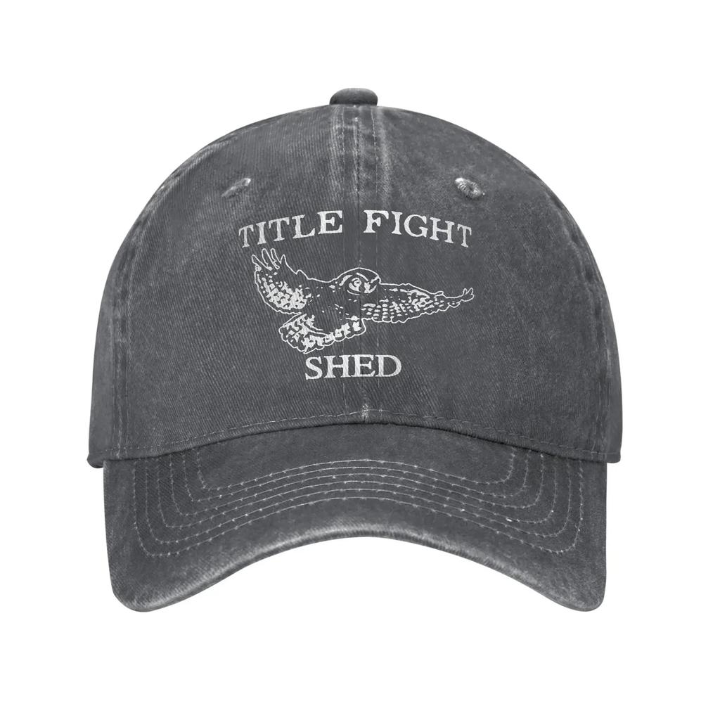 Baseball Cap TITLE FIGHT Band Summer y2k Cute Trucker Hat Unisex Adult Design Running Hippie Dropshipping Baseball Caps