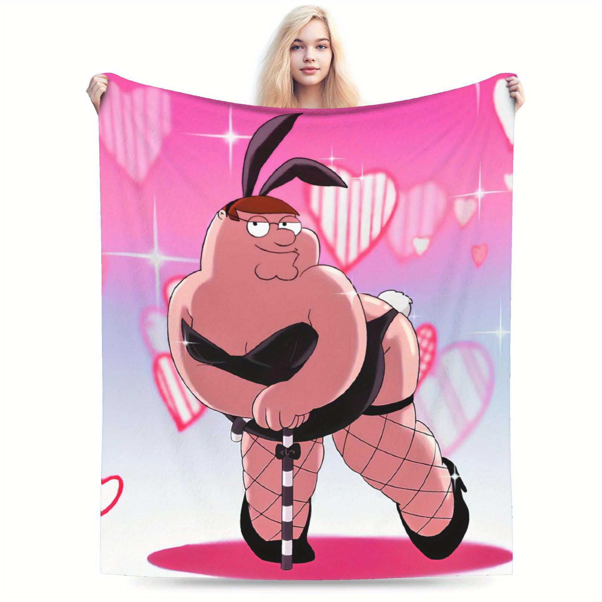 

Peter Griffin Plush Blanket Soft Flannel All-Season Couch for Home Office Iconic Character Art Warm Stylish for Living Room 30x40in