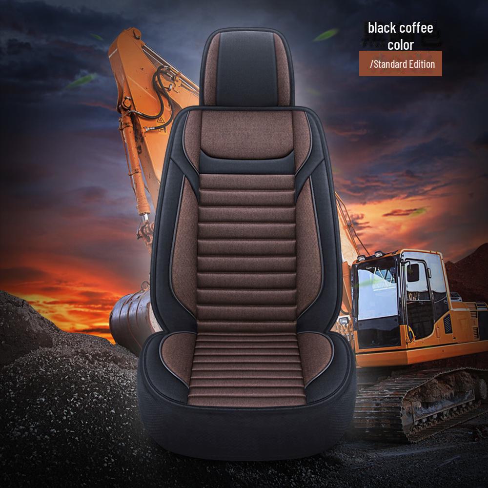 Pernă de scaun pentru excavator - Husă de lenjerie respirabilă pentru un singur loc, potrivire universală, potrivită pentru patru anotimpuri.