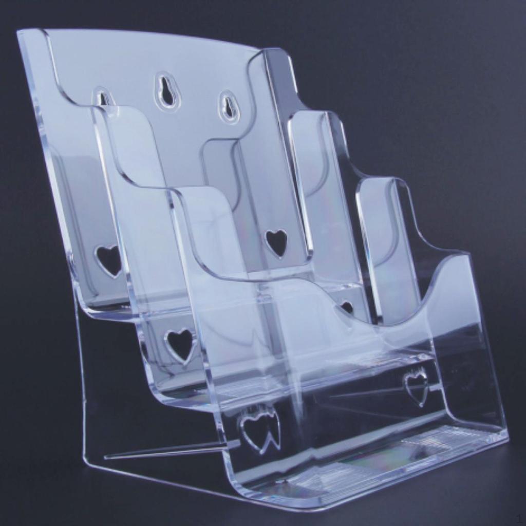 Acrylic Brochure Holder Display Stand Gifts Document Paper Literature Magazine