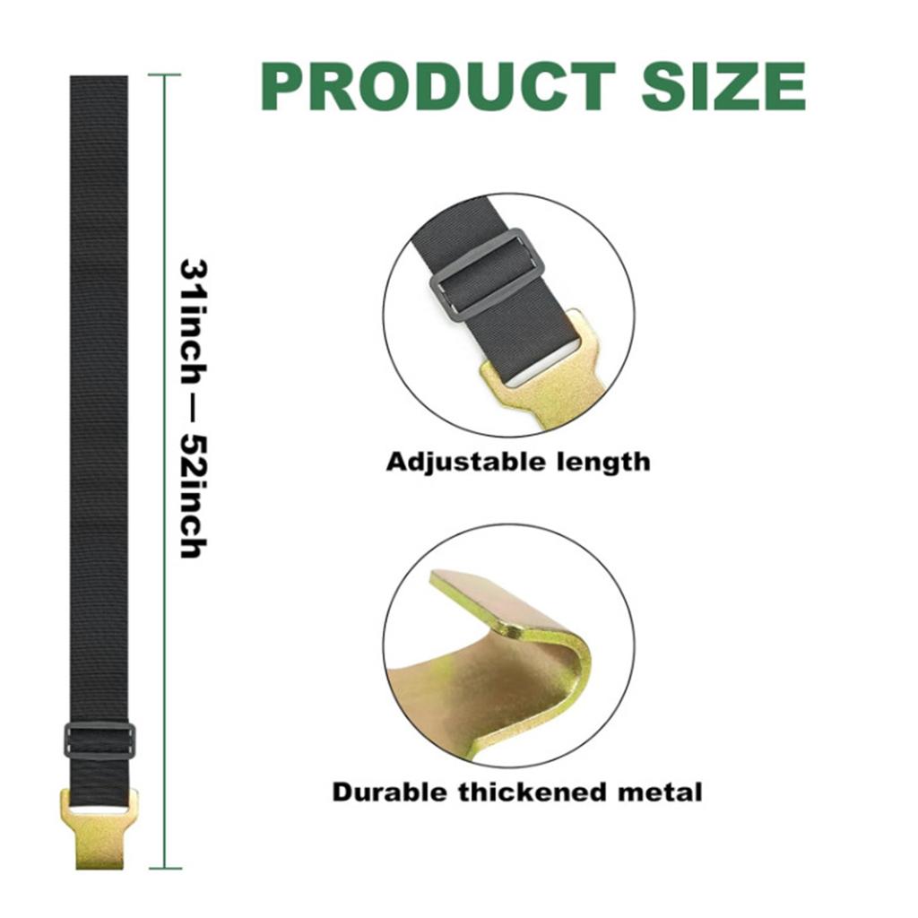 Heavy Duty Trash Can Lid Strap with Lock Practical Barrier for Dogs Squirrels And Wind Resistant Outdoor Use