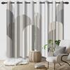 Light Blocking Abstract Geometric Curtains Minimalist Design Bedroom Living Room Window Decoration Hotel Home Drapes Curtain Set Of 2 Modern Made