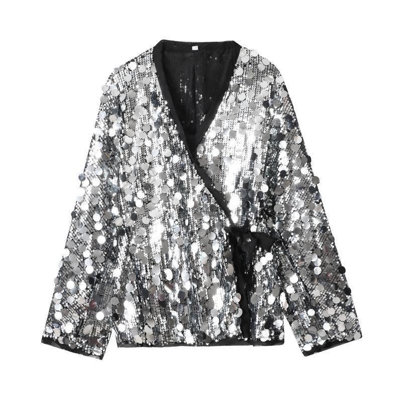 Kaslead New Arrival Women's Clothing Fashion Style Fashion All-Match Beads Decoration Kimono Coat 3736240