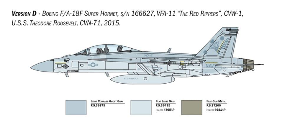 Italeri Tamiya 1/48 Airplane Series No. 2823 American F/A-18F Super Hornet US Navy Special Paint Plastic Model 38104