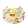 Pet Bib Adjustable Elastic Cord Cat Bandana with Cartoon Pattern Printed Breathable Cat Collar for Small to Medium Pets
