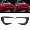 2 Pcs Front Fog Light Trim Cover Eyebrow Frame Bumper Spoiler Trim Replacement for     2020 to 2023