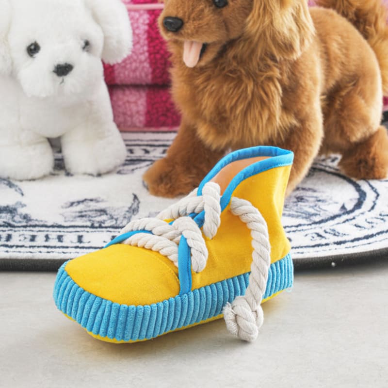 [Pet] Sneakers-Shaped Plush Toy Yellow