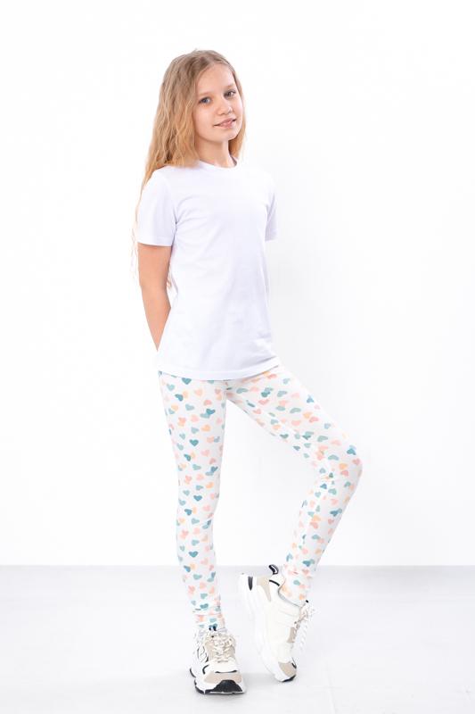 Girls’ Leggings – Soft Cotton Fit & Flexible Waistband ,Any Season, 6000-043 HC
