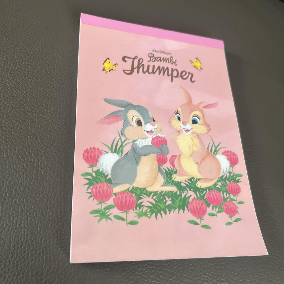 

[USED] Disney Bambi Tonsuke Memo Pad Heisei Retro