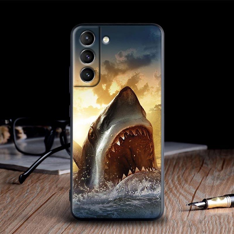 Ocean Whale Shark Swimming Case For Samsung Galaxy S24Ultra Funda S24 5G S22 S23 Ultra S20 S21 FE S10 Plus Soft Tpu Phone Cases