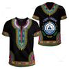 Fashion Women's T-Shirt Recomof Cabo Verde Flag Map 3D Printed T-Shirt Badge Graphic T-Shirt Men