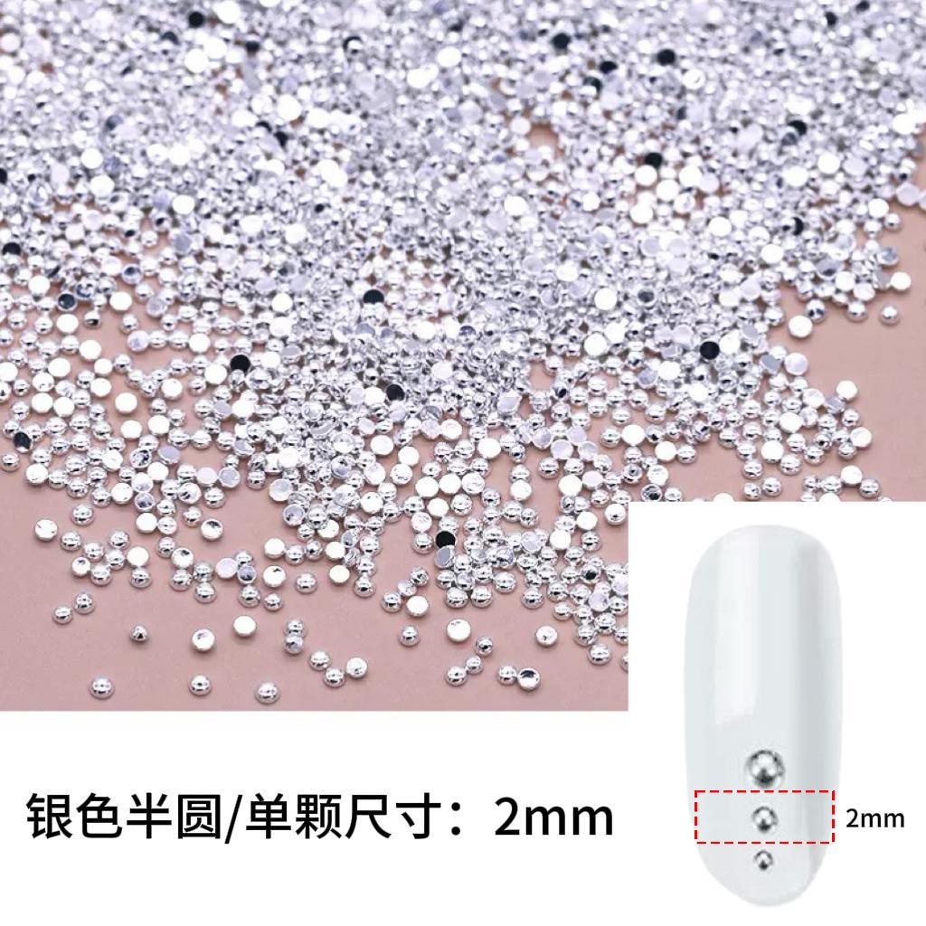 Punk Style Alloy Rivet Nail Art Decorations 3D Pointed Cone Large Medium Small Nail Decorations DIY Accessories