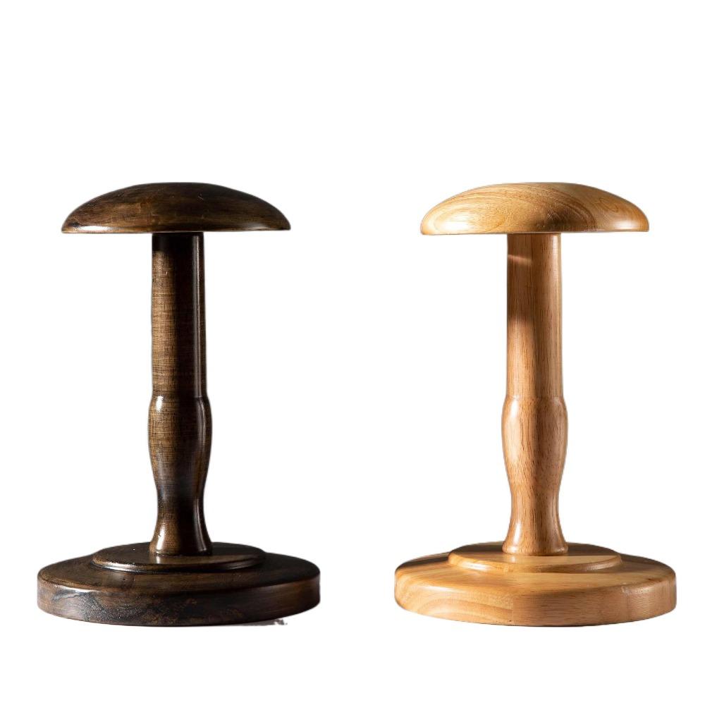 Wooden Hat Cap Display Holder Storage Rack Wig Storage Holders Wigs Display Stands Salon Home