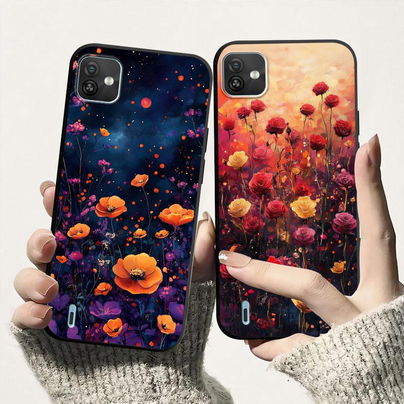 Flower For Wiko Y62 Plus Y82 Y81 Y62  Case Shockproof Soft Silicone For Wiko Y51 Y52 Back Cover TPU Phone Case Protective Fundas