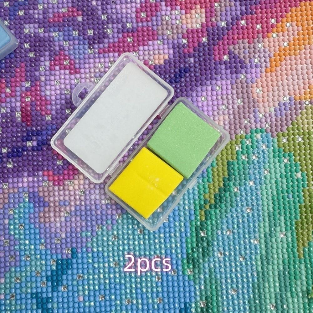 

1/2PCS Silicone Diamond Painting Clay 3x3cm Cross Stitch Diamond Art Putty Clay Enduring Stickiness DIY Embroidery Accessories