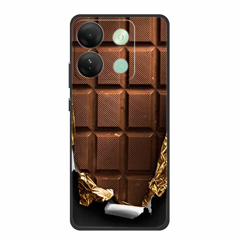 For Infinix Smart 7 HD Plus Case Black Silicone Soft Back Cover Case For Infinix Smart 7 Plus HD Phone Case Smart7 HD 7Plus Capa