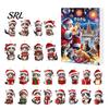 Christmas Tree Decorations Hanging Ornaments 2026 Cat Advent Calendar, 24 Days Countdown Calendar with Festive Home Decor Santa Hat Kitten 2D Acrylic