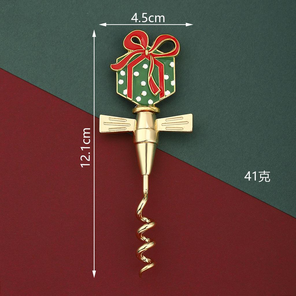 Christmas Wine Bottle Opener Bear Puppy Hat Gift Shape Grape Screw Corkscrew Christmas Gift