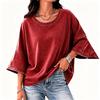 Women's Casual Denim Quarter Sleeve Fit Everyday Wear
