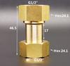 DN15 DN20 DN25  1/2" 3/4" 1" BSP Female Male Union Coupler Adater Elbow Brass Plumbing Fitting Connector Home Garden Water