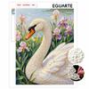 Pearl Painting Kit Swan Flower Theme Painting Art Handmade Diy Home Decoration Painting