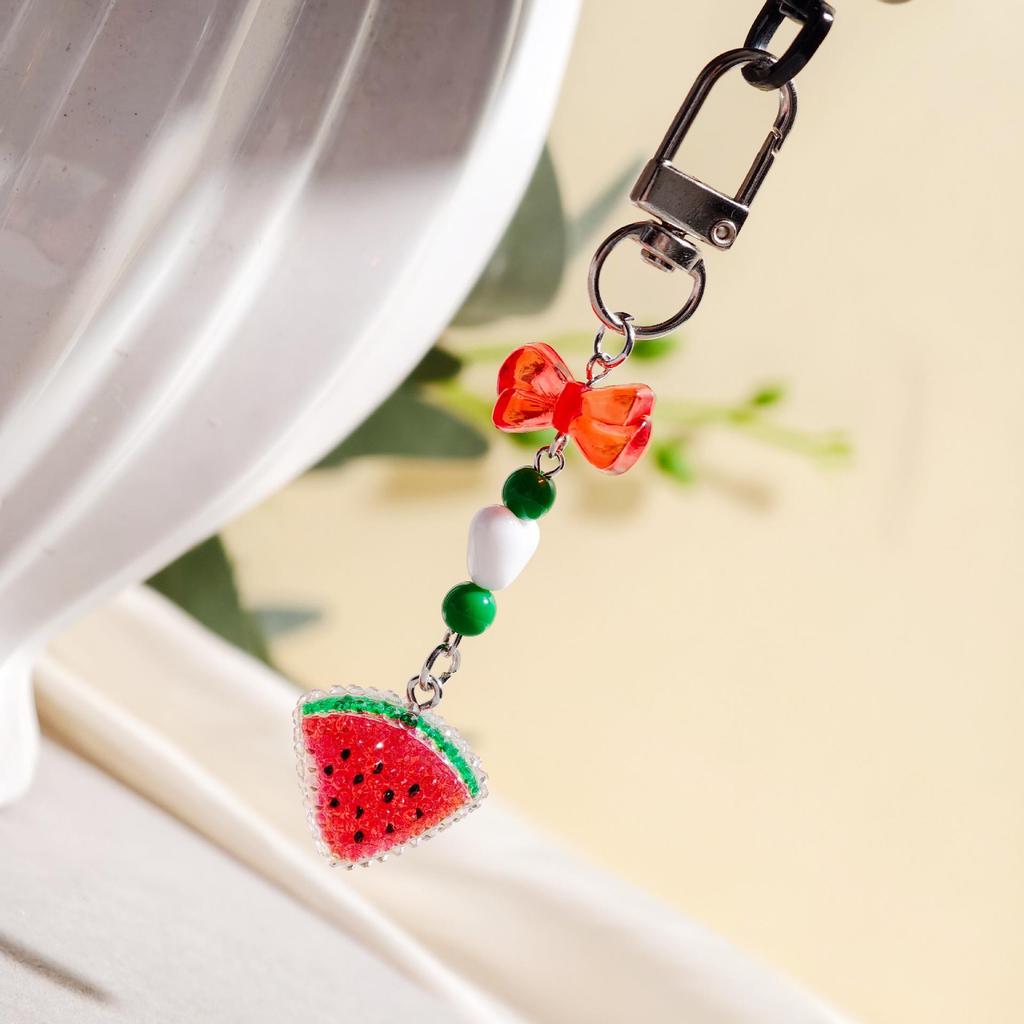 Diamond Fruit Series Hand Cream Set & Keychain Ornament