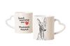 Pharaoh Hound, Kelb tal-Fenek – Cup with a Dog, Adorable Cup with a Heart-shaped Handle |