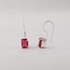 Pink Rubellite Gemstone 925 Sterling Silver Women Earring 1" Handmade Jewelry For Valentine EE-180-6
