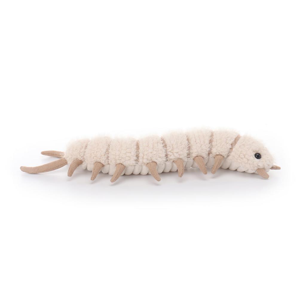 Apricot Lamb White Evil Centipede Plush Toy for Soft and Fluffy White Evil Centipede for Girls and 35cm Kids, Cute, Boys,