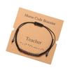 Fashion Braided Bracelet Morse Code Couples Bracelets for Men and Women