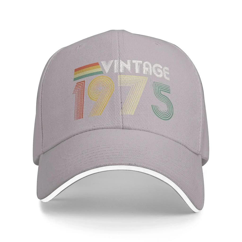 Vintage Th Birthday Gift Aged Years Old Outfit Unisex Women Baseball Cap Trucker Hat Retro Daily Headwear Snapback Cap