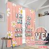 2pcs 2D flat printing Curtain I Want To Be Nice Annoying Me Fabric Without Electricity Family Party for Living Room Outdoor