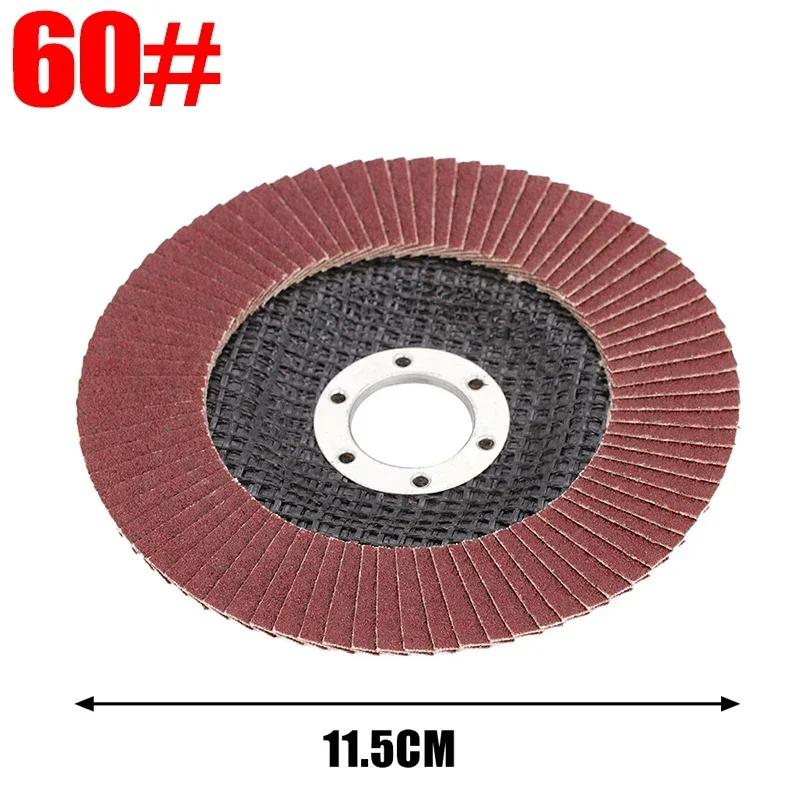 5/1PCS Red Sand Flap Discs 40 60 80 120 Grit Grinding Disc For Angle Grinder Polishing Pads Sanding Wheel Grinding Welding Tools