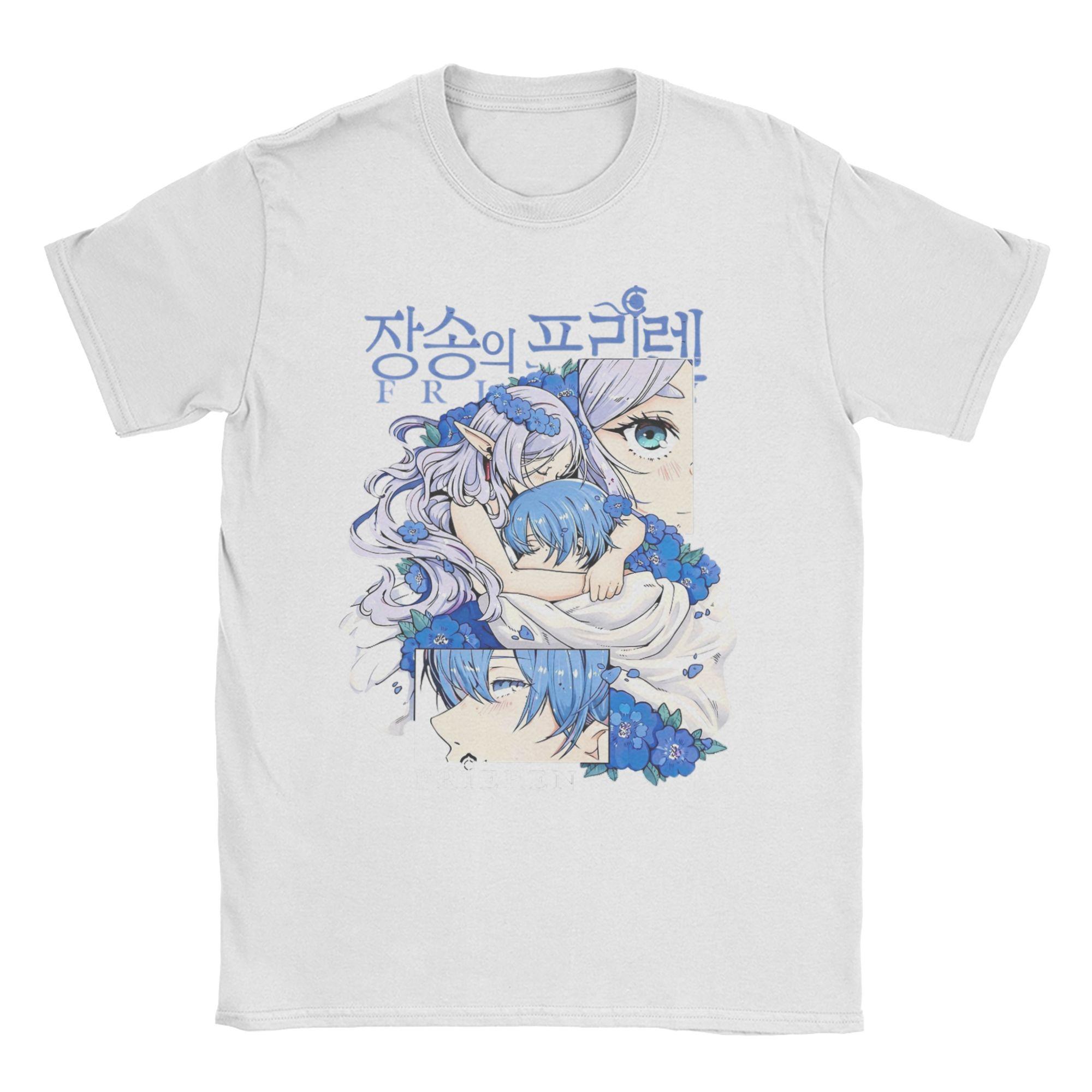 

Frieren Moonlight Mage T Shirt for Unisex WOMEN 100 Cotton Funny TShirt Round Neck Tee Shirt Short Sleeve Clothing Plus Size M