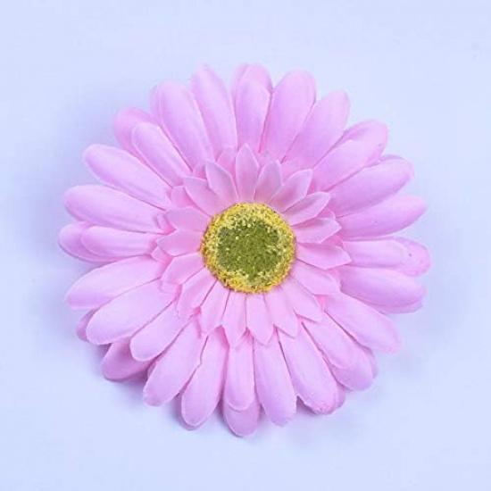 30 PCS/lot Artificial Flower Gerbera Daisy Flower Big Silk Sunflower Head DIY Home Decoration Wedding Flowers - (Color: Hot Pink)