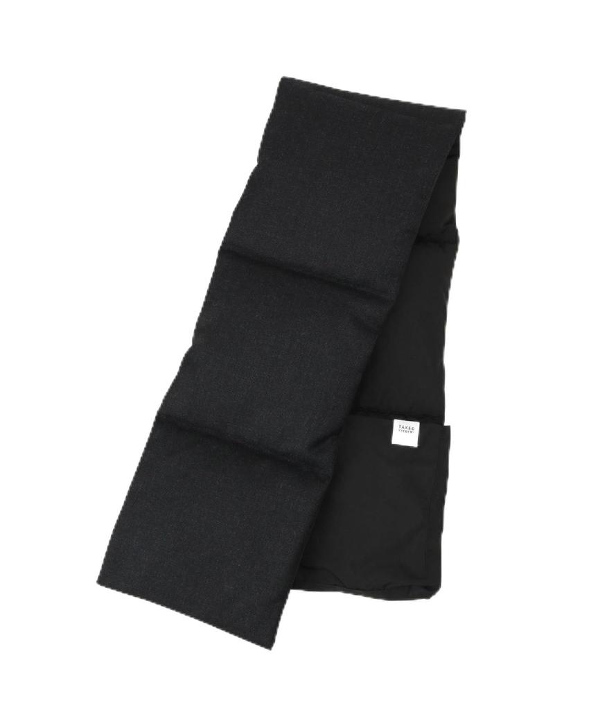 Takeo Kikuchi Assorted Down Scarf Black 00 for Men's (07009211), (019) (Available ON/OFF).