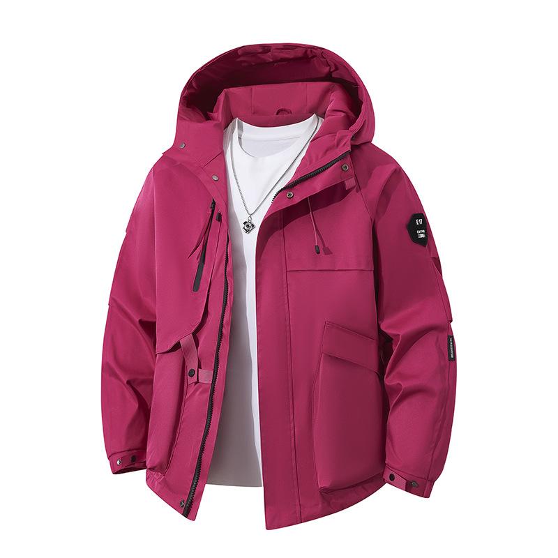 Stereometric Picture New Spring and Autumn Men's Jacket Three-dimensional Picture Workwear Outdoor Leisure Sports Hood