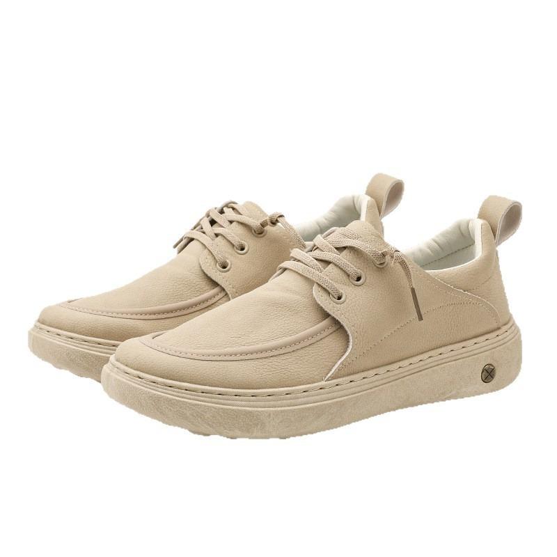 Men's casual board shoes 2025 autumn new breathable, light and comfortable one-pedal men's shoes platform sports running shoes