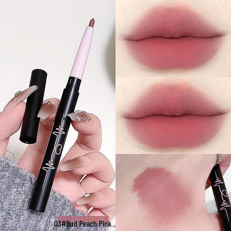 MYHO Lip Liner & Brush: One-Piece for Defined, Full Lips - Perfect for Students