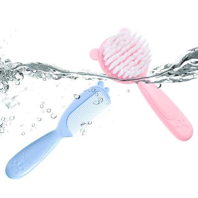 2Pcs/Set Kids Baby Hair Brush And Comb Set For Newborns & Toddlers Soft Bristles