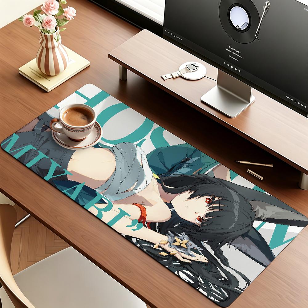 Game Zenless Zone Zero Mouse Pad Anti Slip Rubber Edge Locked Thickened Laptop Gaming Desk Mat