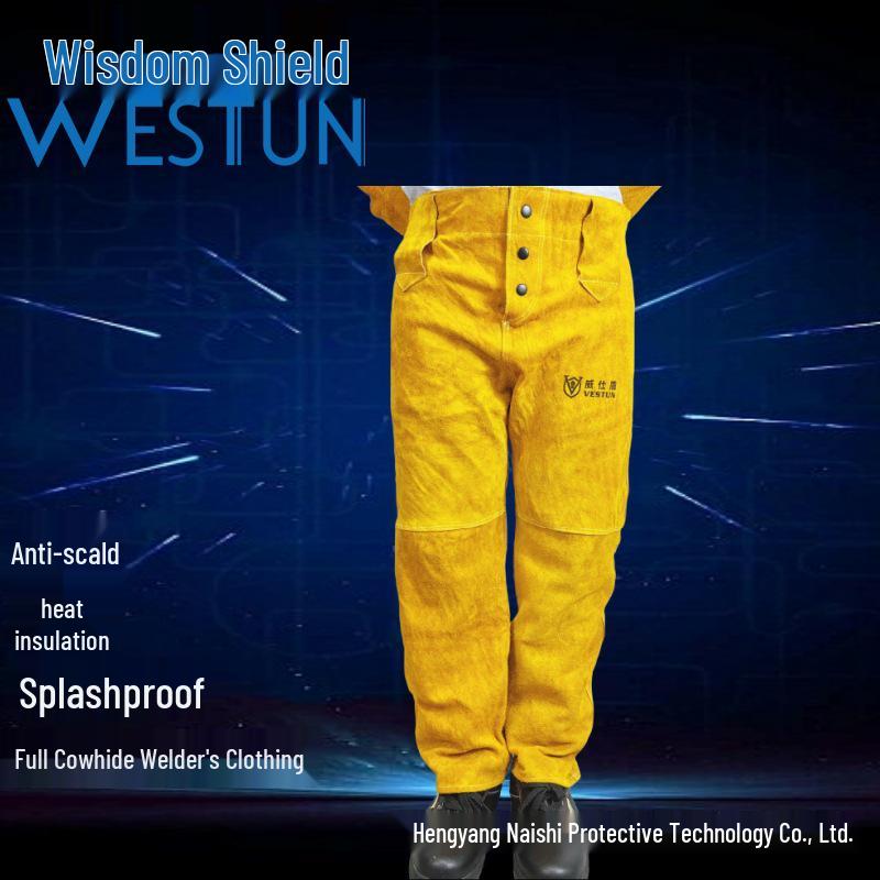 VESTUN Welding Suit: Heat-Resistant Cowhide Workwear Set