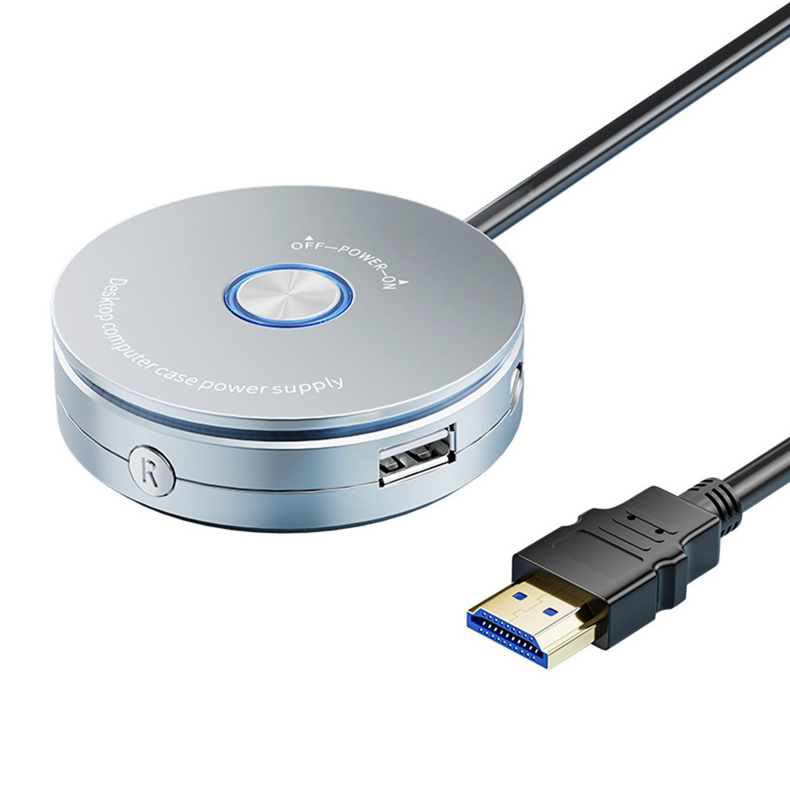 

Кнопка питания внешнего ПК, корпус настольного компьютера, кнопка сброса переключателей с портом USB 2.0 для домашнего офиса, интернет-кафе