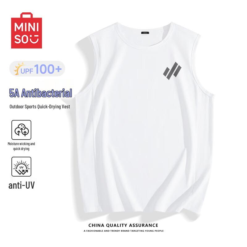 MINISO Men's Quick-Dry Sunscreen Antibacterial Sports Tank Top