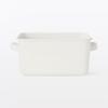 MUJI Emaille-Aufbewahrungsbehälter mit wählbarer extra tiefer 19cm x x 76045878 Deckel, Typ/mit Griff, ca.. (W.) 23.5cm (D.) 11,5 cm (H.) (ausschließlich